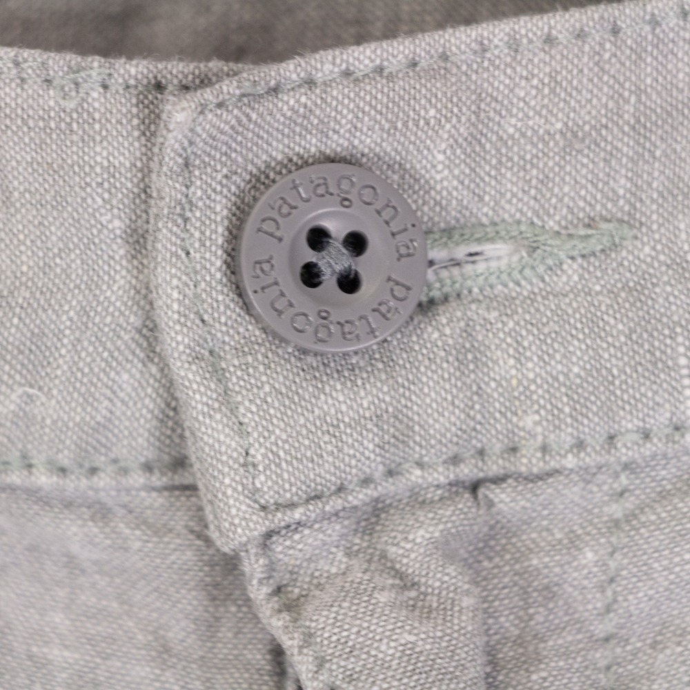 Patagonia Back Step Shorts Mens 38 Grey Hemp Cotton Breathable Flat Front 10" - Picture 4 of 12
